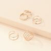 New Gold Ring 8-piece Set Joint Ring Ring Personality Rings 13