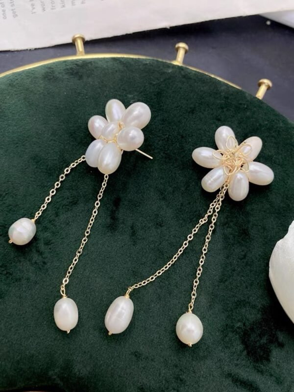 Natural Freshwater Pearl Copper Plated 14K Gold Necklace Necklaces 6