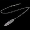 Simple feather necklace leaves long sweater chain clothing Necklaces 11
