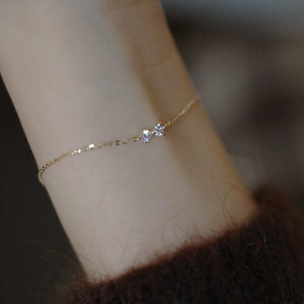 Sterling Silver Gold Plated Bow Bracelet Bracelets 5