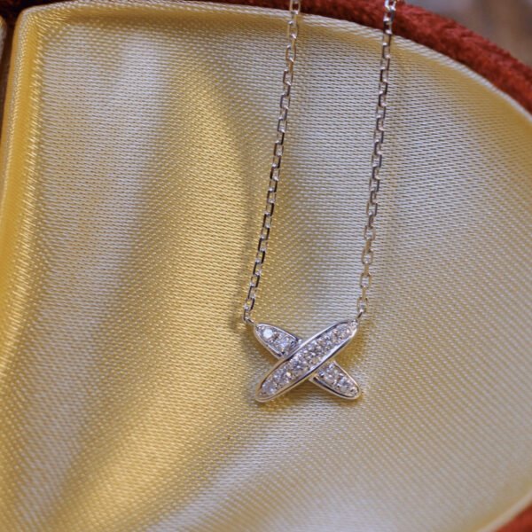 Artistic All-match Letters S925 Sterling Silver Gold-plated Necklace Necklaces 4
