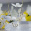 S925 Silver Plated 14k Gold Zircon Hollow Necklace Necklaces 11