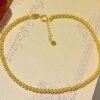 Exquisite Minority Lady Gold Bead Bracelet Necklaces 4