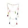 Colorful Tassel Chain Multilayer Pendant Necklace Necklaces 11