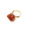 Personality Hand Wrapped Rough Stone Agate Ring Rings 18