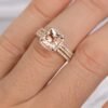 Ladies Ring Set Exquisite Luxury Square Diamond Rings 10