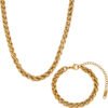 Stainless Steel Special Interest Light Luxury Gold-plated Necklace Necklaces 14