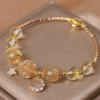 Natural Citrine Gold Gem Quartz Bracelet Women’s Light Luxury Star Moon Crystal Accessories Bracelets 17