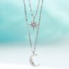 Creative Retro Simple Moon Love Pendant Necklace Necklaces 10