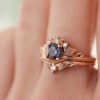 European And American Rose Gold Plated Engagement Ring Rings 15
