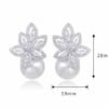 Fashion Creative Flower Pearl Inlaid Zircon Earrings Earrings 10 Fashion Creative Flower Pearl Inlaid Zircon Earrings Earrings 10