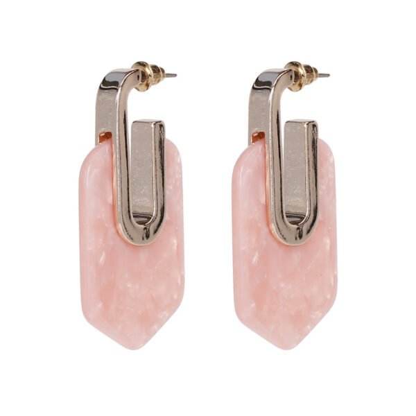 Acrylic Geometric Heart Shaped Earrings Jewelry Earrings 4