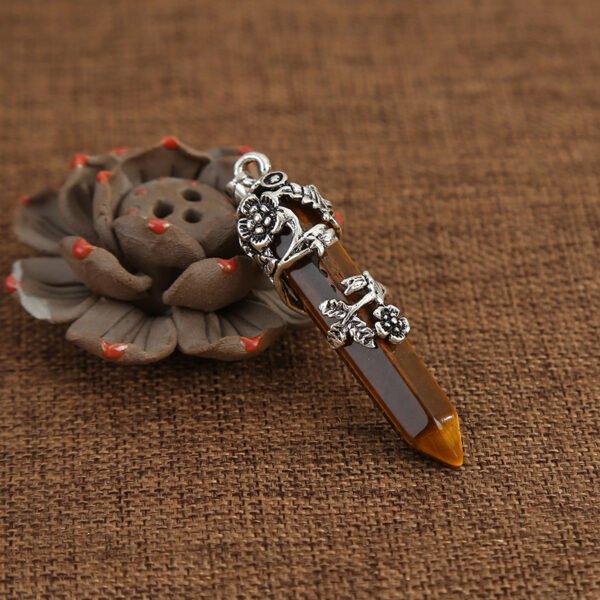CrystalHexagon Column Pendant Rose Flower Plum Necklace Necklaces 7