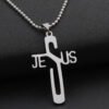 Stainless Steel Necklace Pendant Personality Cross Necklaces 12