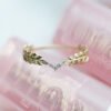 Gold Leaf Set Diamond Ring Europe And America Rings 9