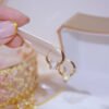 Real Gold Good Luck Implication Earring For Women Rotatable Zirconia Clip Earring Earrings 12