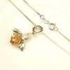 S925 Silver Necklace Pendant European And American Fashion Crystal Beee Necklaces 14