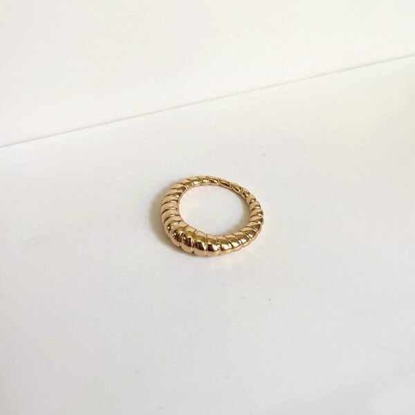 Woven Twill Twist Ring Rings 7
