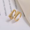 Paired Double Love Rings 18K Gold Color Preserving Jewelry Rings 12