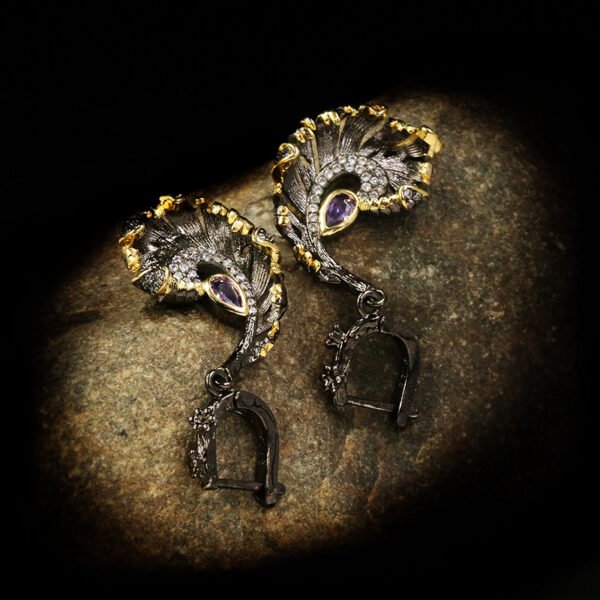 Black And Gold Two-tone Earrings Earrings 8
