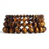 Natural Stone Bracelet Fashion Tiger Eyes Men Minimalist Beaded Bracelets 14