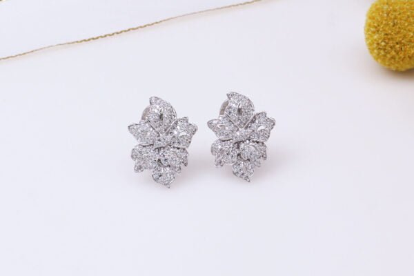 925 Silver Gold-plated White Mosaic Ear Buckle 5285 Necklaces 5