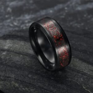 Asgard Crafted Basilisk Scale Wedding Ring Rings