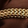 Stainless steel jewelry men and women gold double-layer grinding chain bracelet Bracelets 14