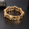 Titanium Gold Buddha Bike Chain Bracelet Men Bracelets 11