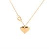 Peach Heart Titanium Steel Necklace Double Chain 18K Gold Cold Wind Jewelry Necklaces 9 Peach Heart Titanium Steel Necklace Double Chain 18K Gold Cold Wind Jewelry Necklaces 9