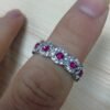 New micro-set ruby engagement ring Europe and the new grandmother green zircon strip Rings 9 New micro-set ruby engagement ring Europe and the new grandmother green zircon strip Rings 9