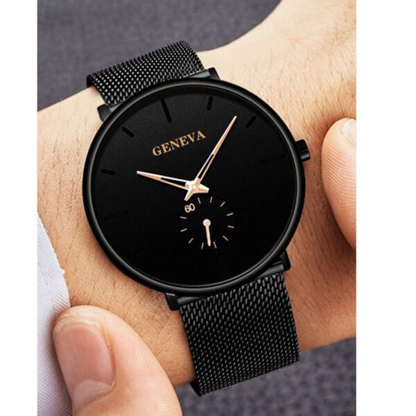 Luxury Men’s Quartz Watch Business Stainless Steel Analog Ultra Thin Waterproof watches 10