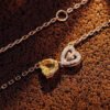 K Rose Gold Natural Citrine Necklace Necklaces 18