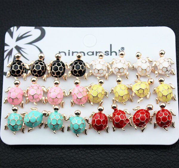 Alloy color oil drop earrings Earrings 4