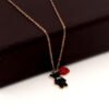 Cute Colorful Diamond Baby Bear Heart Shaped Clavicle Chain Necklaces 13