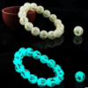 Glowing Night Pearl Beads Bracelet Hot Gold Night Pearl Fluorite Jewelry Natural Six-Word Mantra Night Gemstone Bracelet Bracelets 11