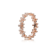 Rose gold dazzling daisy cluster ring Rings 11