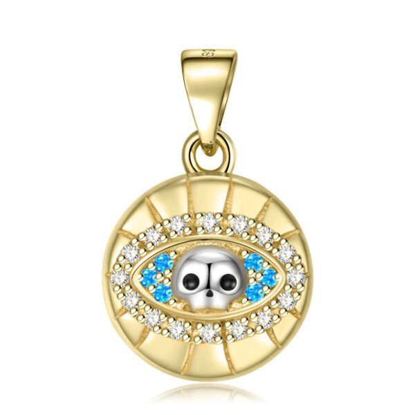 Skull Eye Necklace Gold Plated Skull Series Diy Necklace 925 Silver Necklaces 7