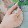 Hot Fashion Gold and Silver Color Twisted leaves, wishful flowers  rings for DIY Birthday Gift Party Jewelry Rings Rings 9
