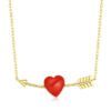 Gold Cupid’s Arrow Heart Necklace for Women Necklaces 9 Gold Cupid’s Arrow Heart Necklace for Women Necklaces 9