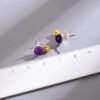 Radish Amethyst Sterling Silver S925 Women’s Stud Earrings Earrings 10 Radish Amethyst Sterling Silver S925 Women’s Stud Earrings Earrings 10