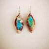 Colorful Emperor Stone Leaf Multicolor Irregular Earrings Earrings 12 Colorful Emperor Stone Leaf Multicolor Irregular Earrings Earrings 12