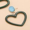 Fashion Simple Retro Net Red Heart-Shaped Earrings Earrings 12