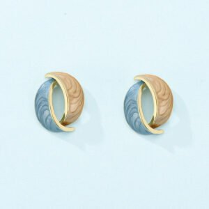 Simple Forest Gold Earrings With Diamonds Earrings Simple Forest Gold Earrings With Diamonds Earrings