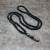 Men’s Necklace 6mm Lava Rock Pendant Men’s Rosary Necklace Necklaces 11