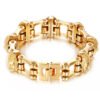 Titanium Gold Buddha Bike Chain Bracelet Men Bracelets 10