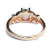 Rose Gold Ring White Opal Colorful Rings 11