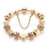 New Large-hole Bead Bracelet Gold Diamond Color-retaining Gold-plated Women’s Bracelet Bracelets 12
