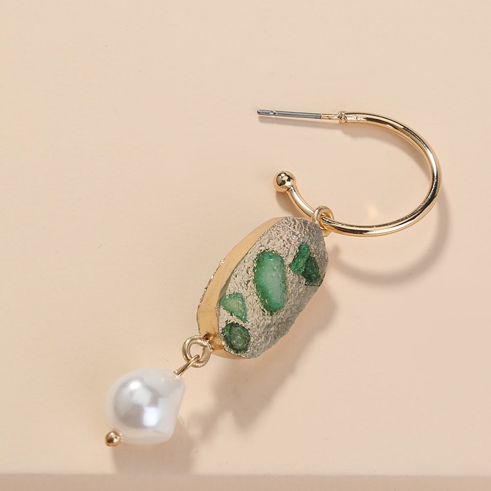 Small Lucid Watermelon Green Crystal tuft earrings pendant earrings fashion c-shape fashion earrings Earrings 5 Small Lucid Watermelon Green Crystal tuft earrings pendant earrings fashion c-shape fashion earrings Earrings 5