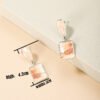 Personalized Solid Color Dual-use Short Earrings Earrings 10